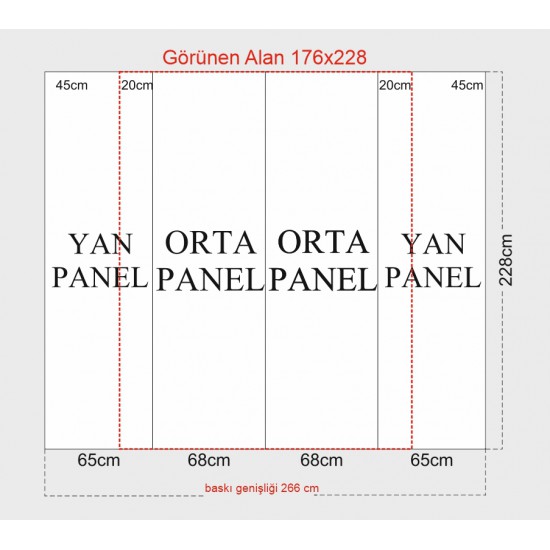 Örümcek Stand 2 Panel Oval (3x2) Hardcase