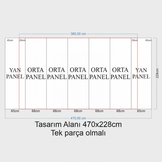 Örümcek Stand 5 Panel Oval (3x5) Hardcase